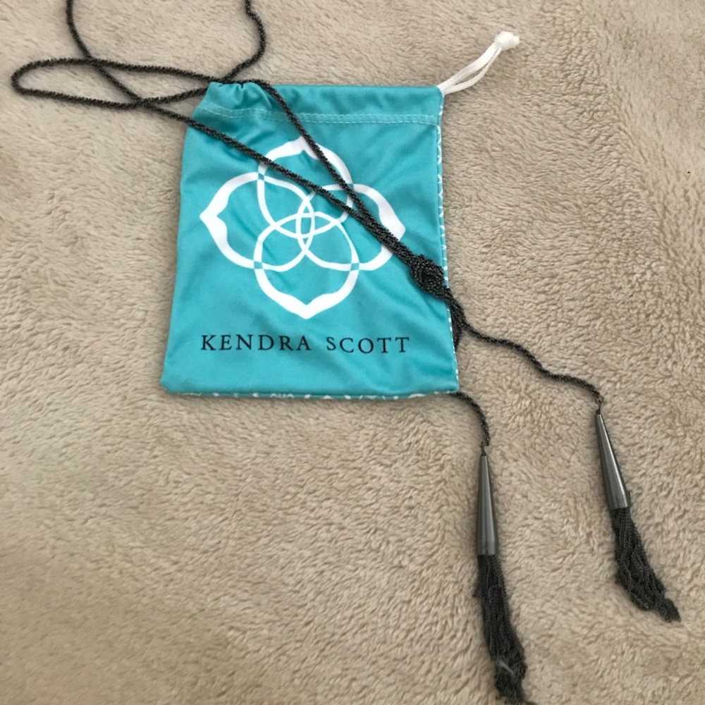 Kendra Scott tassel necklace - gunmetal